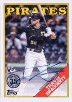 2023 Topps 1988 Topps Baseball Autographs #88BATS Travis Swaggerty Baseball Card