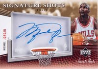 2006 Upper Deck Sweet Shot Signature Shots Acetate #SSAMJ Michael Jordan Basketball Card