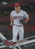 2017 Topps Chrome #200 Mike Trout White Jersey Baseball Card