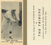1916 Altoona Tribune #121 John Miller Baseball Card