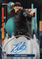 2025 Topps Finest Finest Autographs #RL Rhett Lowder Black Refractor Baseball Card