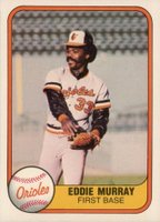 1981 Fleer #184 Eddie Murray Baseball Card