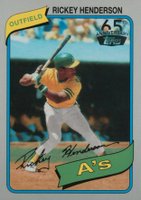 2016 Topps 65th Anniversary Buybacks #482 Rickey Henderson Silver Baseball Card