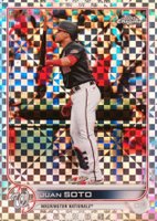2022 Topps Chrome #129 Juan Soto X-Fractor Baseball Card