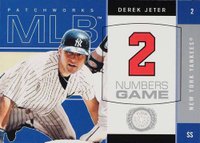 2003 Fleer Patchworks Numbers Game #2 Derek Jeter Baseball Card