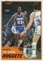 1981 Topps #67 T.R. Dunn West Basketball Card