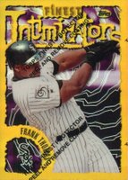 1996 Finest #186 Frank Thomas Refractor w/Coating Baseball Card