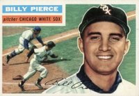 1956 Topps #160w Billy Pierce White Back Baseball Card