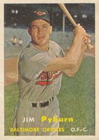 1957 Topps #276 Jim Pyburn Baseball Card
