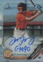 2019 Bowman Draft Chrome Draft Picks Autograph #CDAGM Grant McCray Refractor Baseball Card