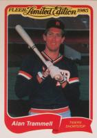 1985 Fleer Limited Edition #40 Alan Trammell Baseball Card