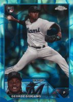 2023 Topps Chrome Update #USC137 George Soriano Blue/Green Lava Lamp Refractor Baseball Card