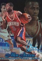 1996 Flair Showcase Legacy Collection #3 Allen Iverson Row 1 Basketball Card