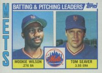 1984 Topps #246 Mets Batting & Pitching Leaders Baseball Card
