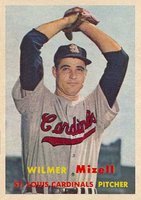 1957 Topps #113 Wilmer Mizell Baseball Card