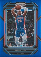 2022 Panini Prizm #256 Jaden Ivey Blue Prizm Basketball Card