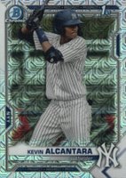 2021 Bowman Mega Box Chrome #BCP97 Kevin Alcantara Baseball Card