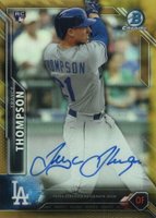 2016 Bowman Chrome Autograph Rookies #TT Trayce Thompson Gold Refractor Baseball Card