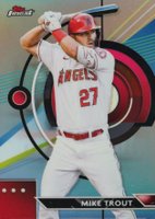 2023 Topps Finest #90 Mike Trout Refractor Baseball Card