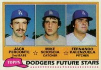 1981 Topps #302 Dodgers Future Stars Baseball Card