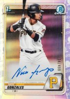 2020 Bowman Draft Chrome Draft Picks Autographs #CDANGO Nick Gonzales Refractor Baseball Card