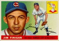 1955 Topps #14 Jim Finigan Baseball Card