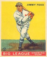 1933 Goudey World Wide Gum #85 Jimmy Foxx Correct spell Jimmie Baseball Card