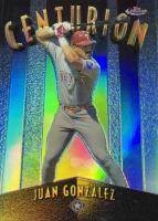 1998 Finest Centurion #C9 Juan Gonzalez Refractor Baseball Card