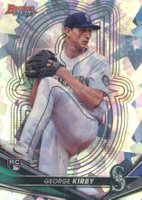 2022 Bowman's Best #69 George Kirby Atomic Refractor Baseball Card