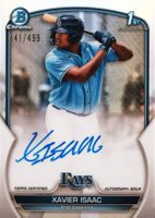 2023 Bowman Chrome Prospect Autographs #CPAXI Xavier Isaac Refractor Baseball Card