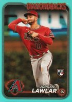 2024 Topps #451 Jordan Lawlar Aqua Baseball Card