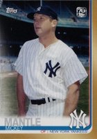 2021 Topps X Mickey Mantle Collection #48 Mickey Mantle Gold Baseball Card