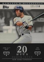 2007 Topps Moments & Milestones  #83 Derek Jeter 20 Hits Baseball Card