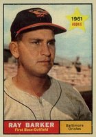 1961 Topps #428 Ray Barker Short Print Baseball Card