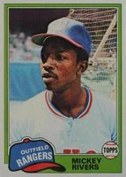 1981 Topps #145 Mickey Rivers Baseball Card