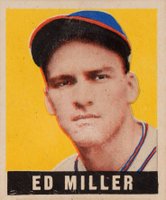 1948 Leaf #68 Ed Miller Short Print Baseball Card