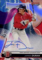 2020 Bowman's Best Best of 2020 Autographs #B20JDU Jarren Duran Refractor Baseball Card