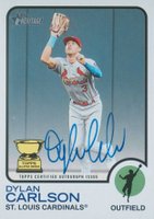 2022 Topps Heritage Real One Autographs #ROADCN Dylan Carlson Baseball Card