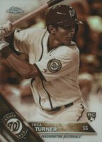 2016 Topps Chrome #32 Trea Turner Sepia Refractor Baseball Card