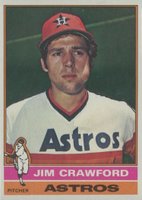 1976 Topps #428 Jim Crawford Baseball Card