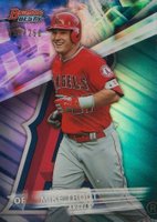 2016 Bowman's Best  #1 Mike Trout Blue Refractor Baseball Card
