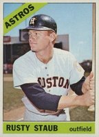 1966 Topps #106 Rusty Staub Baseball Card