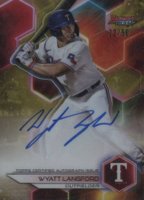 2023 Bowman's Best Best of 2023 Autographs #B23WL Wyatt Langford Gold Baseball Card