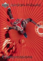 1996 Upper Deck Jordan Tribute #MJ38 Michael Jordan MJ Impressions Basketball Card