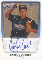 2012 Bowman Draft Perfect Game All-American Classic Autographs #CC Carlos Correa Baseball Card