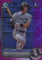 2022 Bowman Chrome Prospects #BCP71 Colson Montgomery Fuchsia Refractor Baseball Card