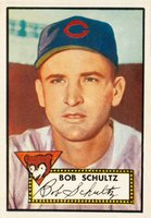 1952 Topps #401 Bob Schultz Baseball Card