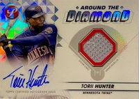 2023 Topps Pristine Around the Diamond Autograph Relic #ADRTHU Torii Hunter Baseball Card