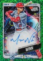 2024 Topps Chrome Cosmic Cosmic Chrome Autographs #MW Masyn Winn Green Space Dust Refractor Baseball Card
