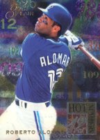 1994 Flair Hot Numbers #1 Roberto Alomar Baseball Card